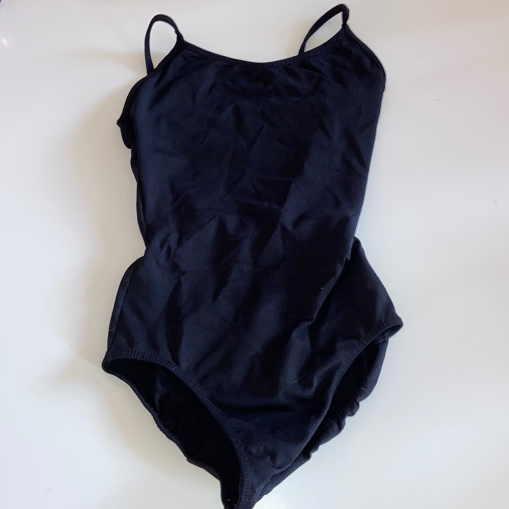 Girls so danca black leotard with cuts in the back